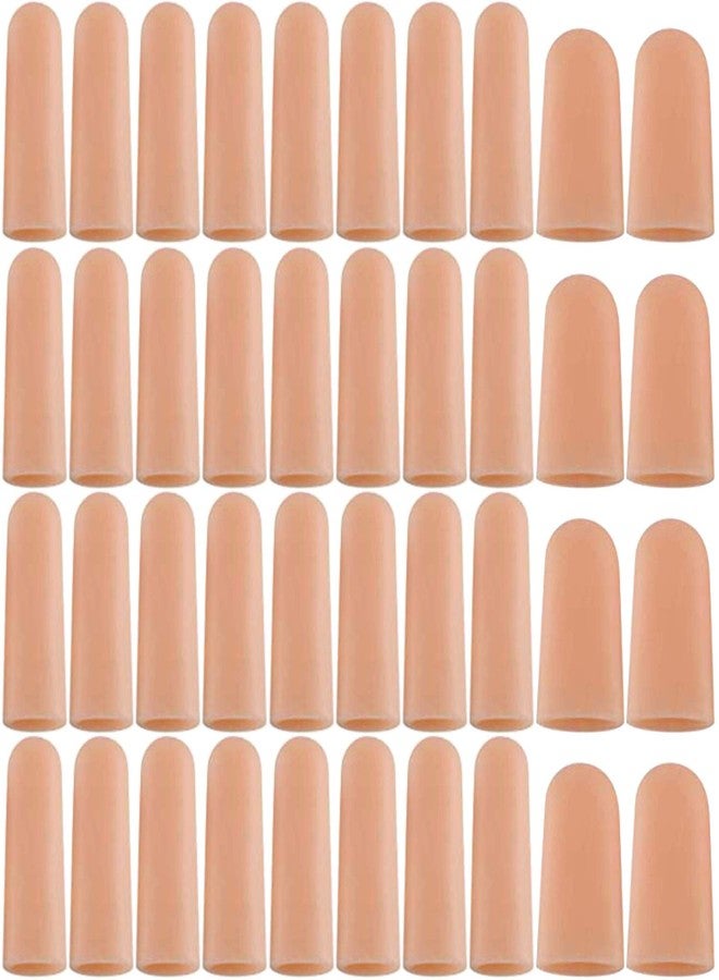 ANCIRS Gel Finger Support Protector Gloves, Gel Finger Cots/Covers - Different Sizes Silicone Fingertips for Hands Cracking, Eczema Skin (40pcs) - Image 1